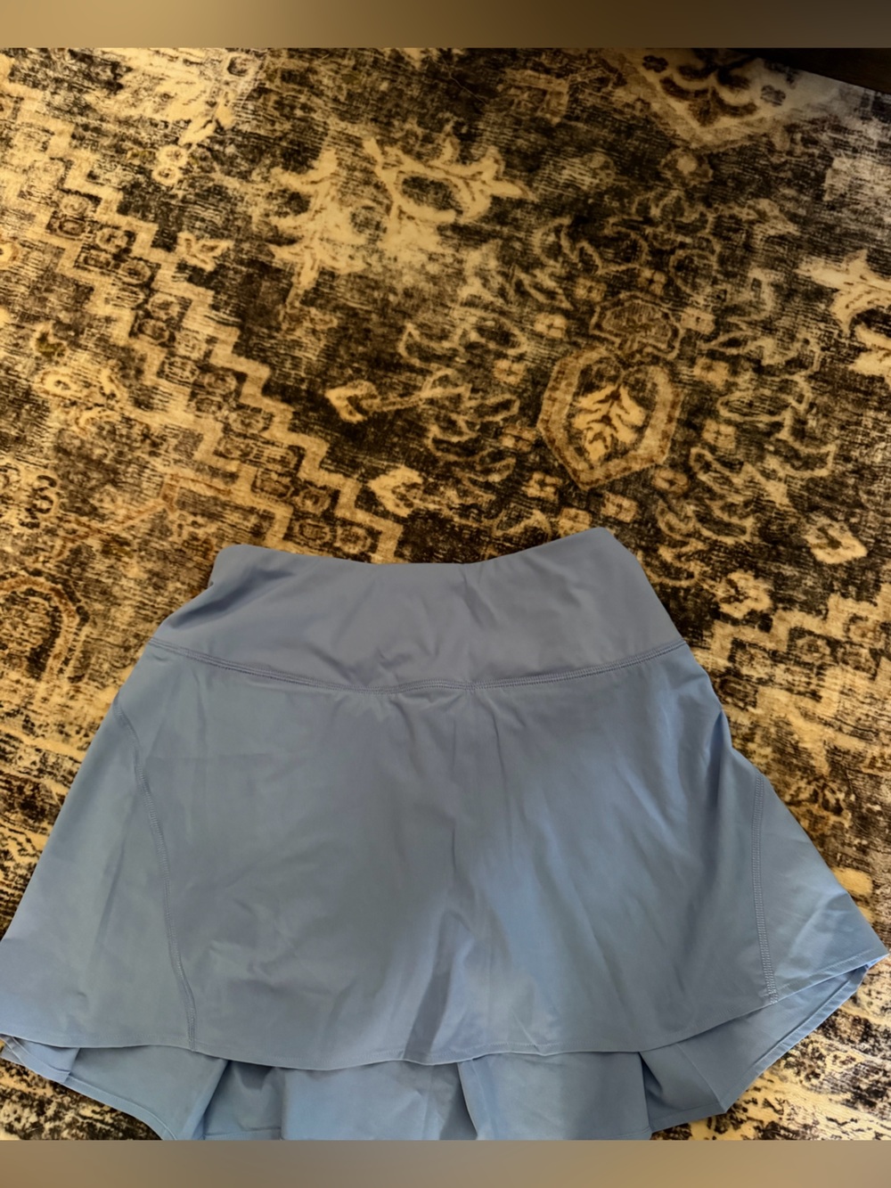 CALIA by Carrie Underwood Light Blue Bike Shorts with Skirt Overlay
